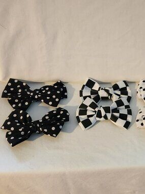 3 for $18 Shoe clips choice of various black & white patterns NIP